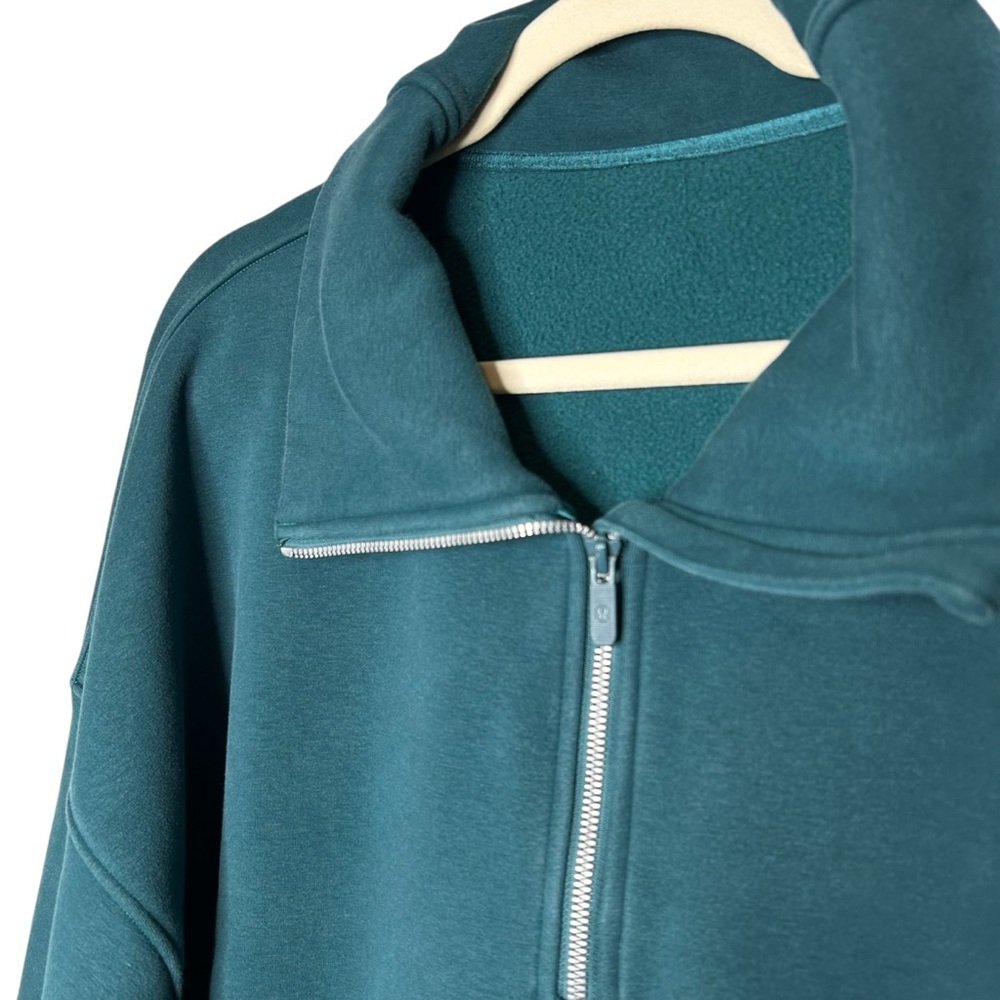 Lululemon Thick Fleece Half Zip Funnel Neck Pullover Teal XL/XXL - Picture 5 of 15